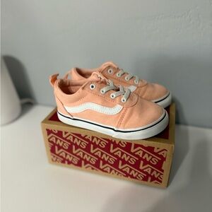 Vans Toddler Size 9 Peach Sneakers